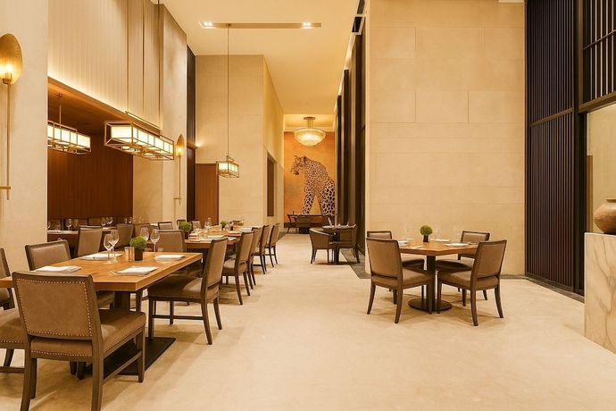 Imagen del bar/restaurante del Hotel Sarovar Premiere Alwar. Foto 1