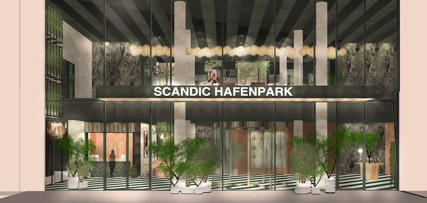 Imagen de los exteriores del Hotel Scandic Frankfurt Hafenpark. Foto 11