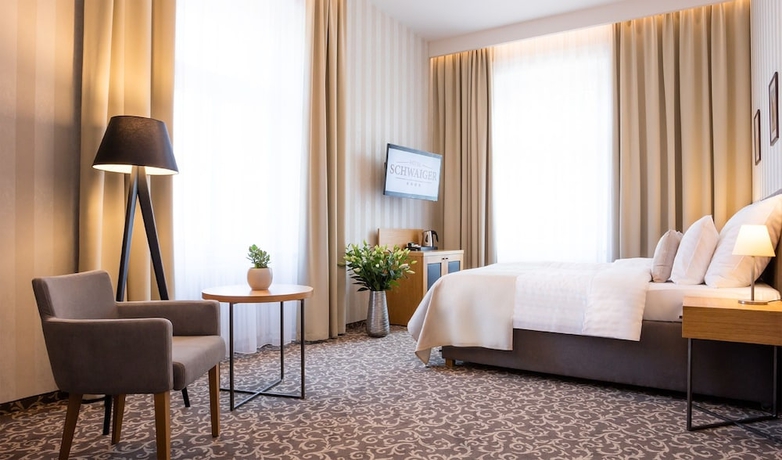 Imagen de la habitación del Hotel Schwaiger, Praga. Foto 9