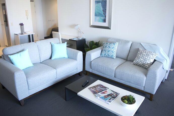 Imagen de la habitación del Hotel Sealuxe Central Surfer Paradise Spacious Deluxe Ocean View King Spa Apartment. Foto 24