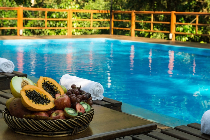 Imagen de la piscina del Hotel Selva De Laurel. Foto 9