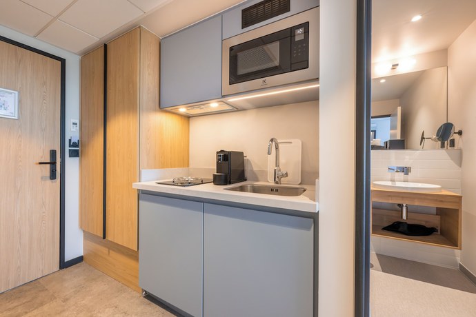 Imagen de la habitación del Hotel Sevenline Aparthotel Purpan Toulouse. Foto 11