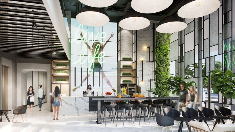 Imagen de la piscina del Hotel Shangri-La Qiantan, Shanghai. Foto 18