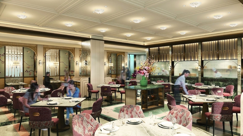 Imagen del bar/restaurante del Hotel Shangri-La Qiantan, Shanghai. Foto 2