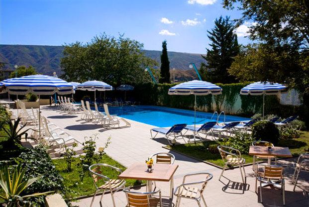 Imagen de la piscina del Hotel Sheraton Grand Tbilisi Metechi Palace. Foto 10