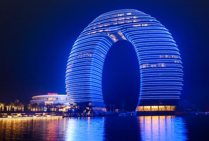 Imagen de los exteriores del Hotel Sheraton Huzhou Taihu Lake Hot Spring Resort and Spa. Foto 9