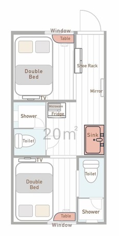 Imagen de la habitación del Hotel Shinjuku Warm House. Foto 11