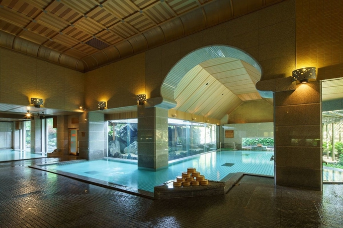 Imagen de la piscina del Hotel Shiratama No Yu Senkei. Foto 16