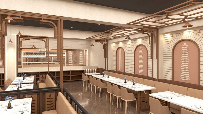 Imagen del bar/restaurante del Hotel Shree Shivya Namahstubhyam. Foto 3