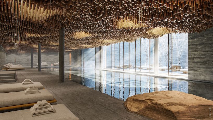 Imagen de la piscina del Hotel Six Senses Crans-Montana. Foto 19