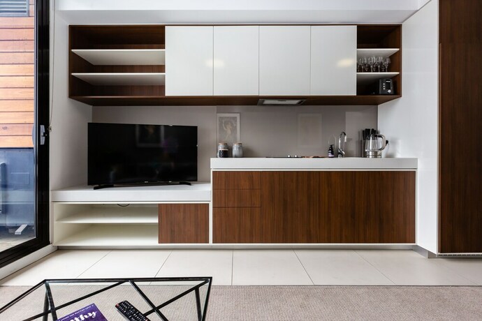 Imagen de la habitación del Hotel Sky 1 Bdr South Yarra Apartment. Foto 19