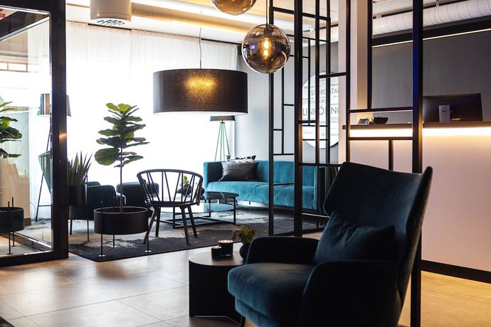 Imagen del bar/restaurante del Hotel Sky Apartments City. Foto 3