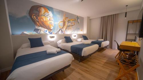 Imagen de la habitación del Hotel Sleep Turia music and art. Foto 17