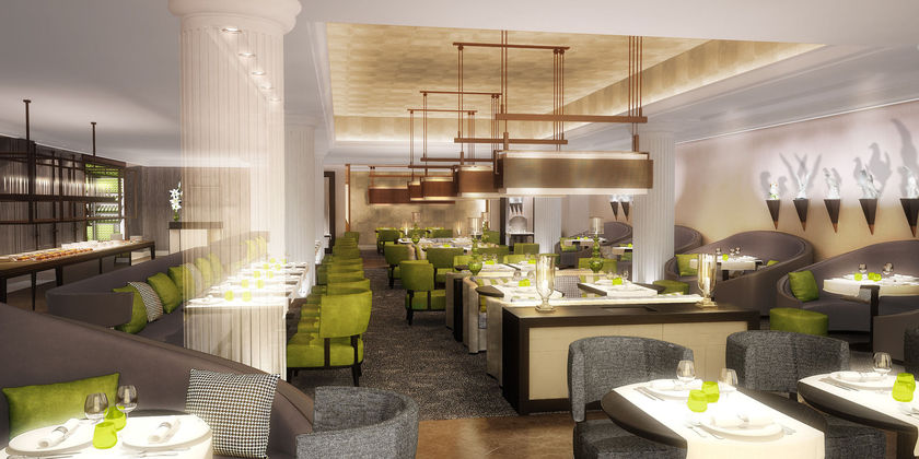 Imagen del bar/restaurante del Hotel Sofitel Frankfurt Opera. Foto 2