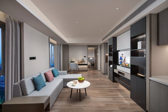 Imagen de la habitación del Hotel Somerset Daxing Beijing. Foto 18
