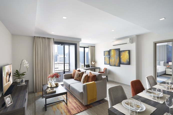 Imagen de la habitación del Hotel Somerset Rama 9 Bangkok. Foto 7