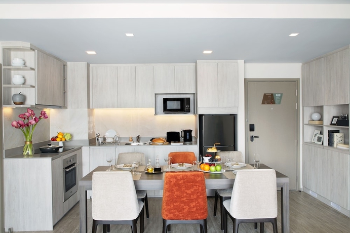 Imagen de la habitación del Hotel Somerset Rama 9 Bangkok. Foto 11