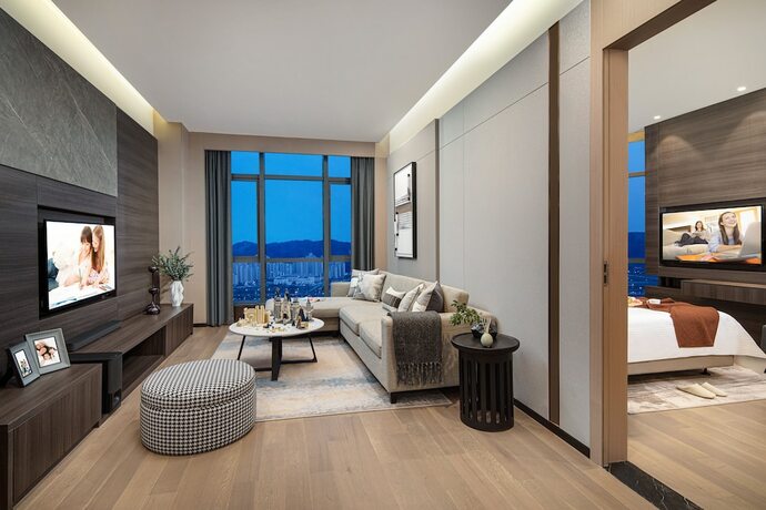 Imagen de la habitación del Hotel Somerset Southbay Zhuhai. Foto 18