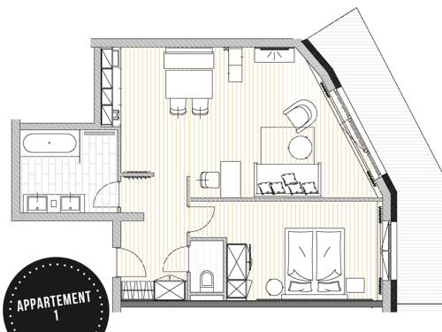 Imagen de la habitación del Hotel Sonja Alpine Resort. Foto 16