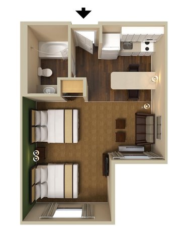 Imagen de la habitación del Hotel Southpoint Suites Jacksonville. Foto 13