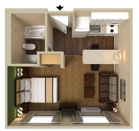 Imagen de la habitación del Hotel Southpoint Suites Jacksonville. Foto 19