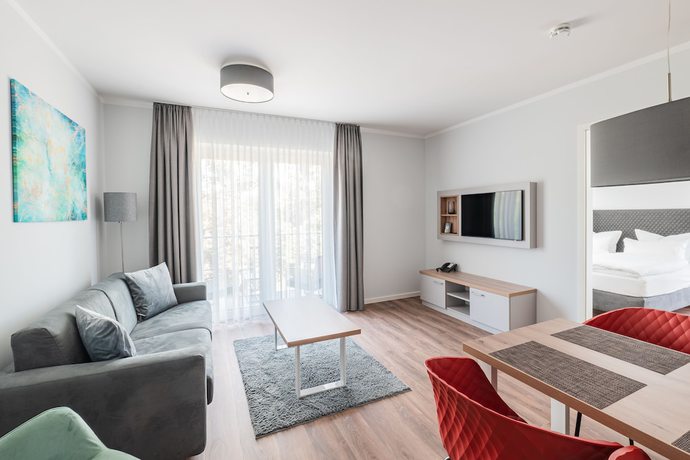Imagen de la habitación del Hotel Sporthotel Neuruppin - Apartmenthaus mit Ferienwohnungen. Foto 14