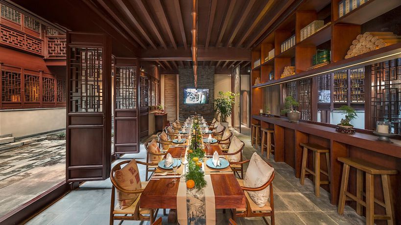 Imagen del bar/restaurante del Hotel Ssaw Boutique Nanjing Qifeng Confucius House. Foto 4