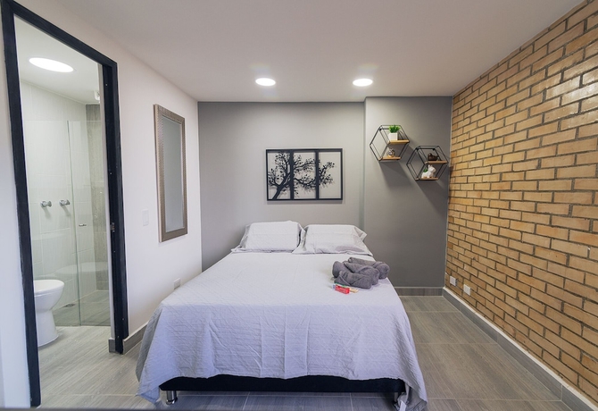 Imagen de la habitación del Hotel Staynova Acogedor Loft en El poblado. Foto 5