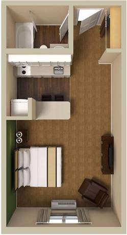 Imagen de la habitación del Hotel Studio 6 Corporate Extended Stay Rochester Henrietta NY. Foto 17