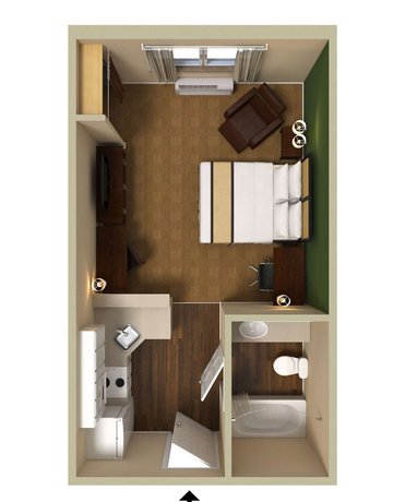 Imagen de la habitación del Hotel Studio 6 Suites Seattle Kent WA. Foto 5
