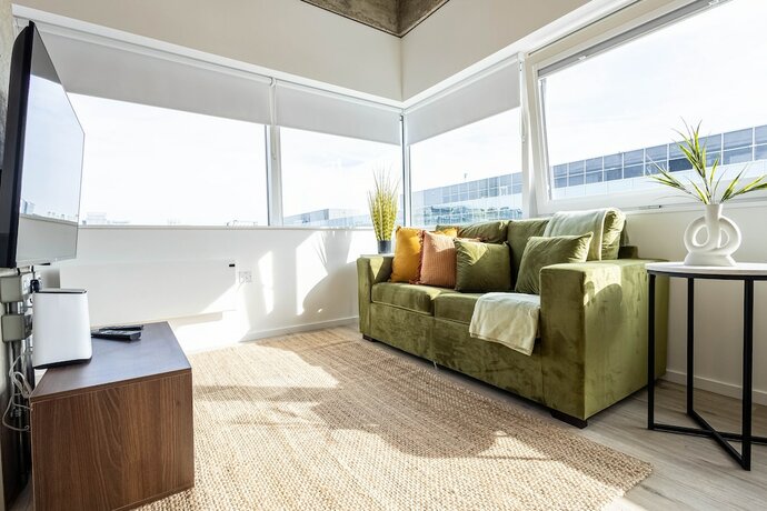 Imagen de la habitación del Hotel Stunning City View Apartments in Milton Keynes, Central Location Close to Everything, Free Parking. Foto 18