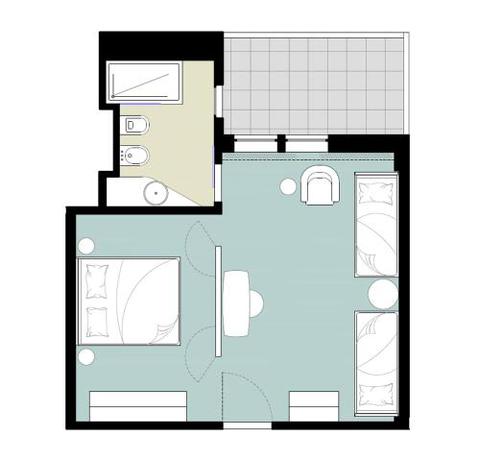 Imagen de la habitación del Hotel Sud Pulsano. Foto 18