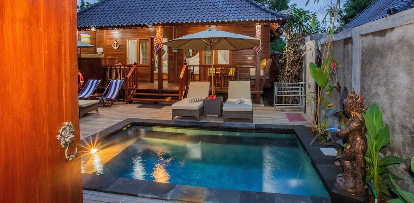 Imagen de la habitación del Hotel Sunset Garden Nusa Lembongan. Foto 15