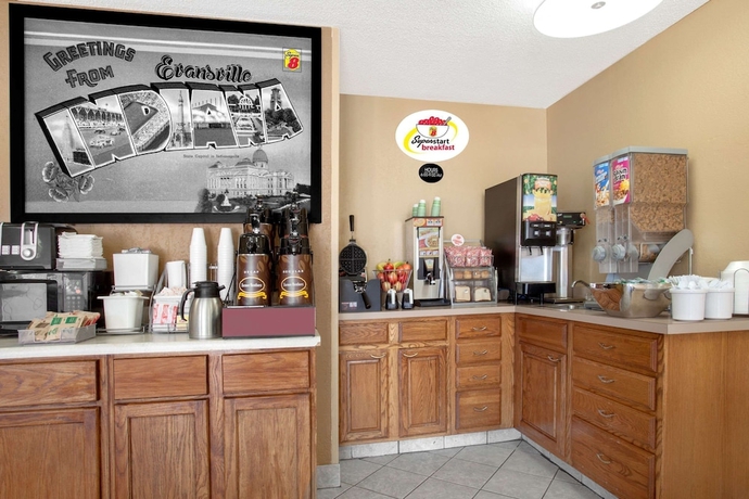 Imagen del bar/restaurante del Hotel Super 8 By Wyndham Evansville East. Foto 4