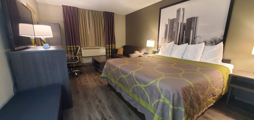 Imagen de la habitación del Hotel Super 8 by Wyndham Sterling Heights/Detroit Area. Foto 9