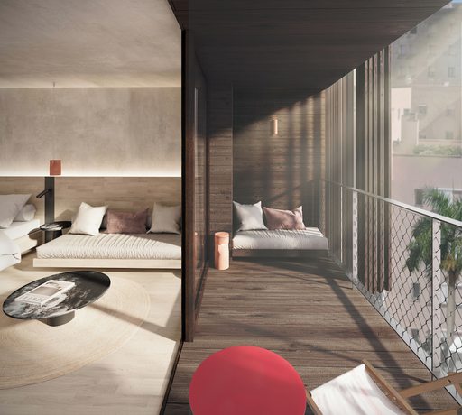 Imagen de la habitación del Hotel Terreno Barrio. Foto 3