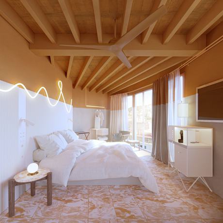 Imagen de la habitación del Hotel Terreno Barrio. Foto 8