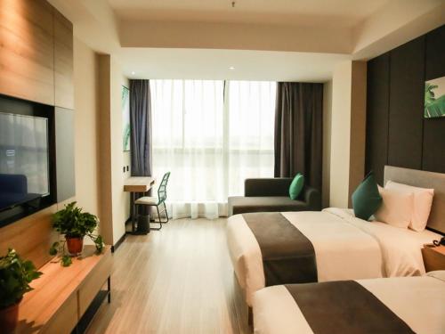 Imagen general del Hotel Thank Inn Chain Suqian Hubin New District Santaishan Park. Foto 5