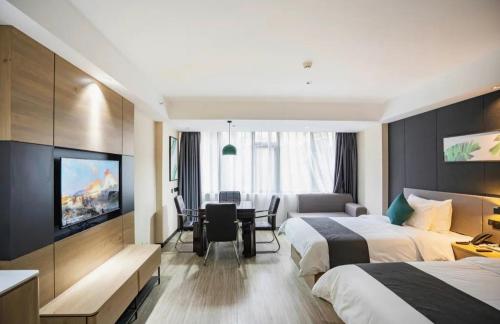 Imagen de la habitación del Hotel Thank Inn Chain Zhuzhou University of Technology Shennongcheng. Foto 14