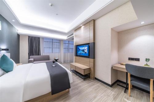Imagen de la habitación del Hotel Thank Inn Plus Chaozhou Caitang Lotus. Foto 15