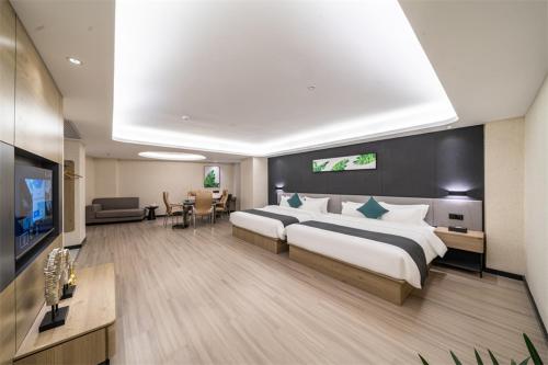 Imagen de la habitación del Hotel Thank Inn Plus Chaozhou Caitang Lotus. Foto 19