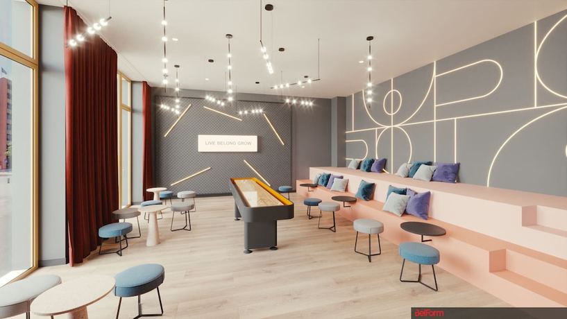 Imagen de los interiores del Hotel The Base Munich. Foto 7