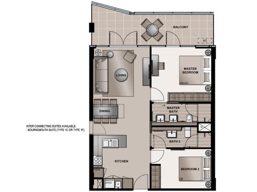Imagen de la habitación del Hotel The Branksome and Residences. Foto 10