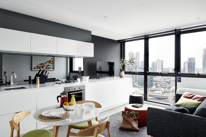 Imagen de la habitación del Hotel The Canvas Apartment, Melbourne. Foto 4