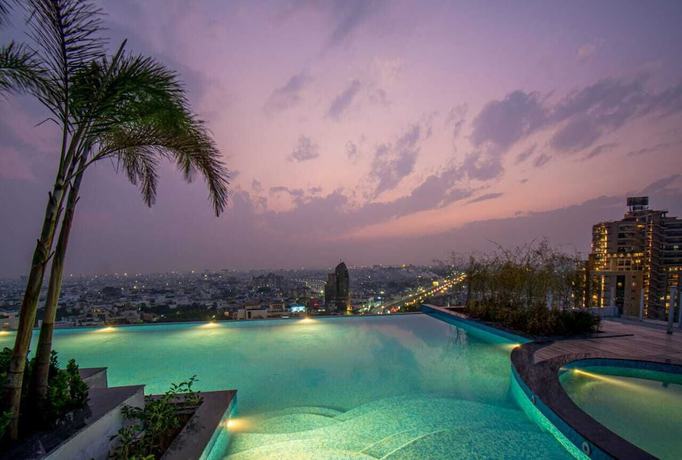 Imagen de la piscina del Hotel The Fern Habitat, Jaipur. Foto 8