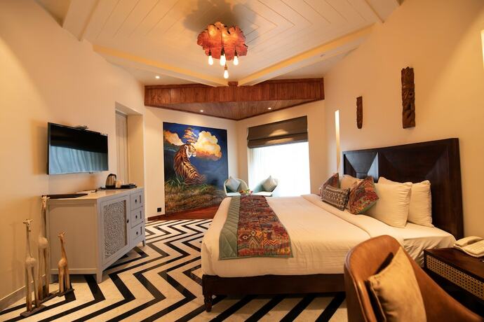 Imagen de la habitación del Hotel The Fern Ranthambore Forest Resort. Foto 22