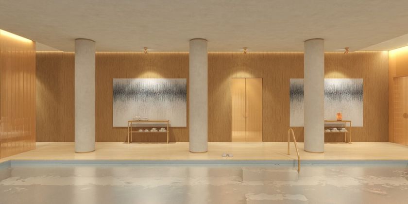 Imagen de la piscina del Hotel The First Musica. Foto 19