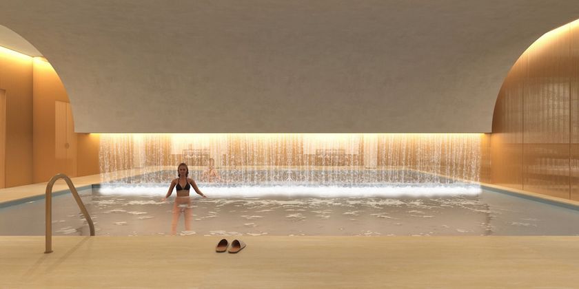 Imagen de la piscina del Hotel The First Musica. Foto 20