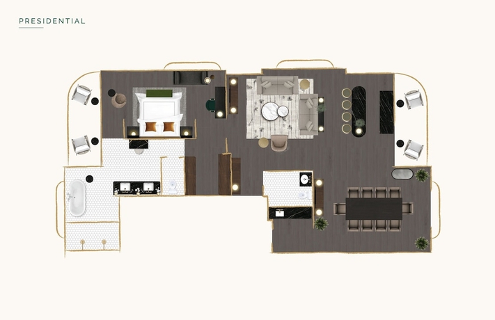 Imagen de la habitación del Hotel The Global Ambassador. Foto 10