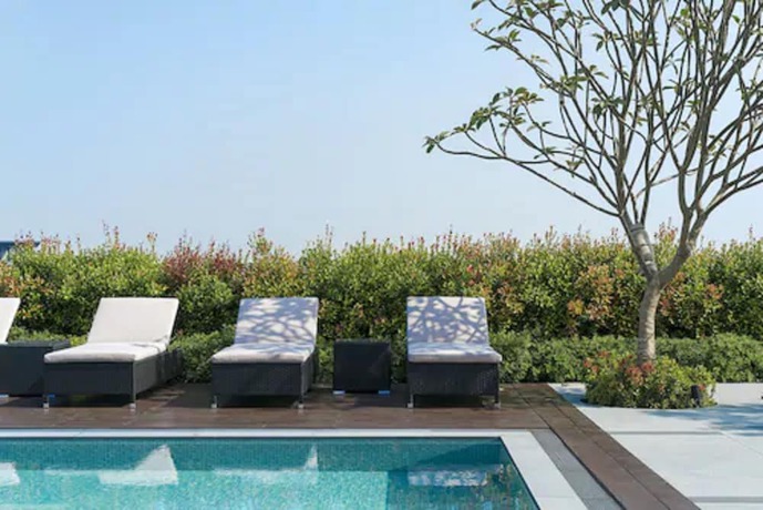 Imagen de la piscina del Hotel The Huan Taichung. Foto 17
